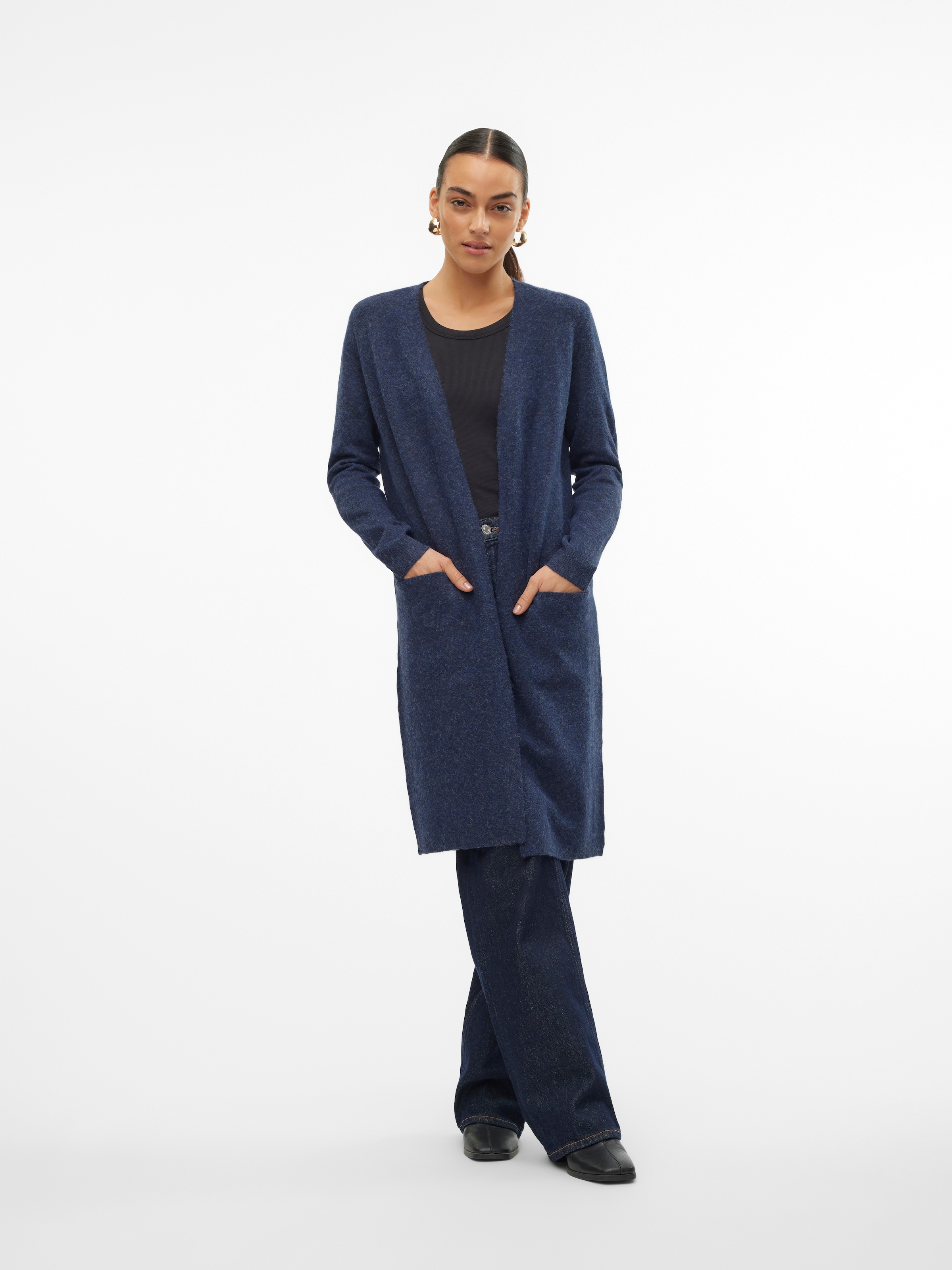 Vero Moda Strickjacke »VMDOFFY LS LONG OPEN CARDIGAN GA NOOS«