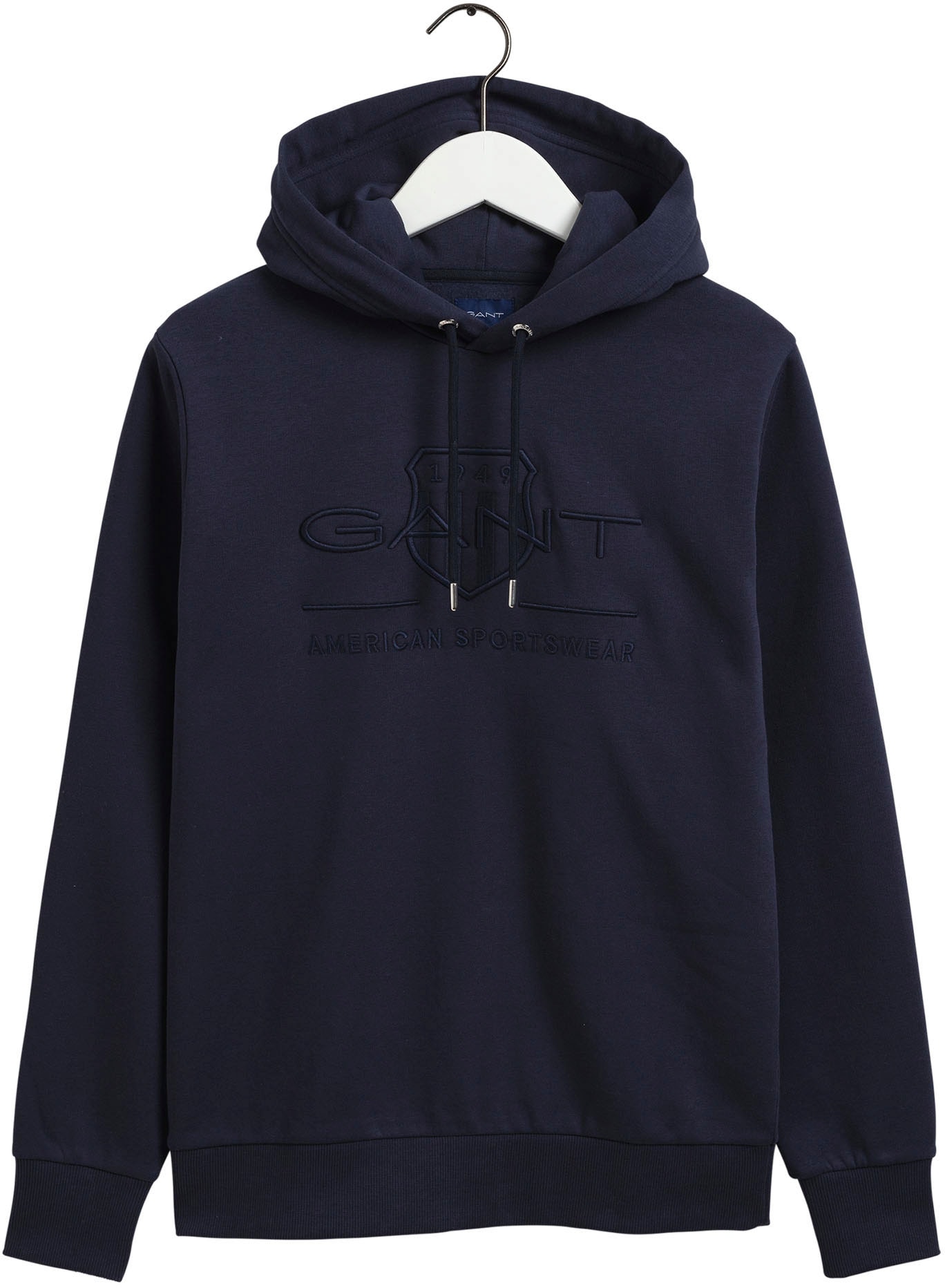 Gant Kapuzensweatshirt »TONAL ARCHIVE SHIELD«, mit Bündchen an Ärmel und Saum