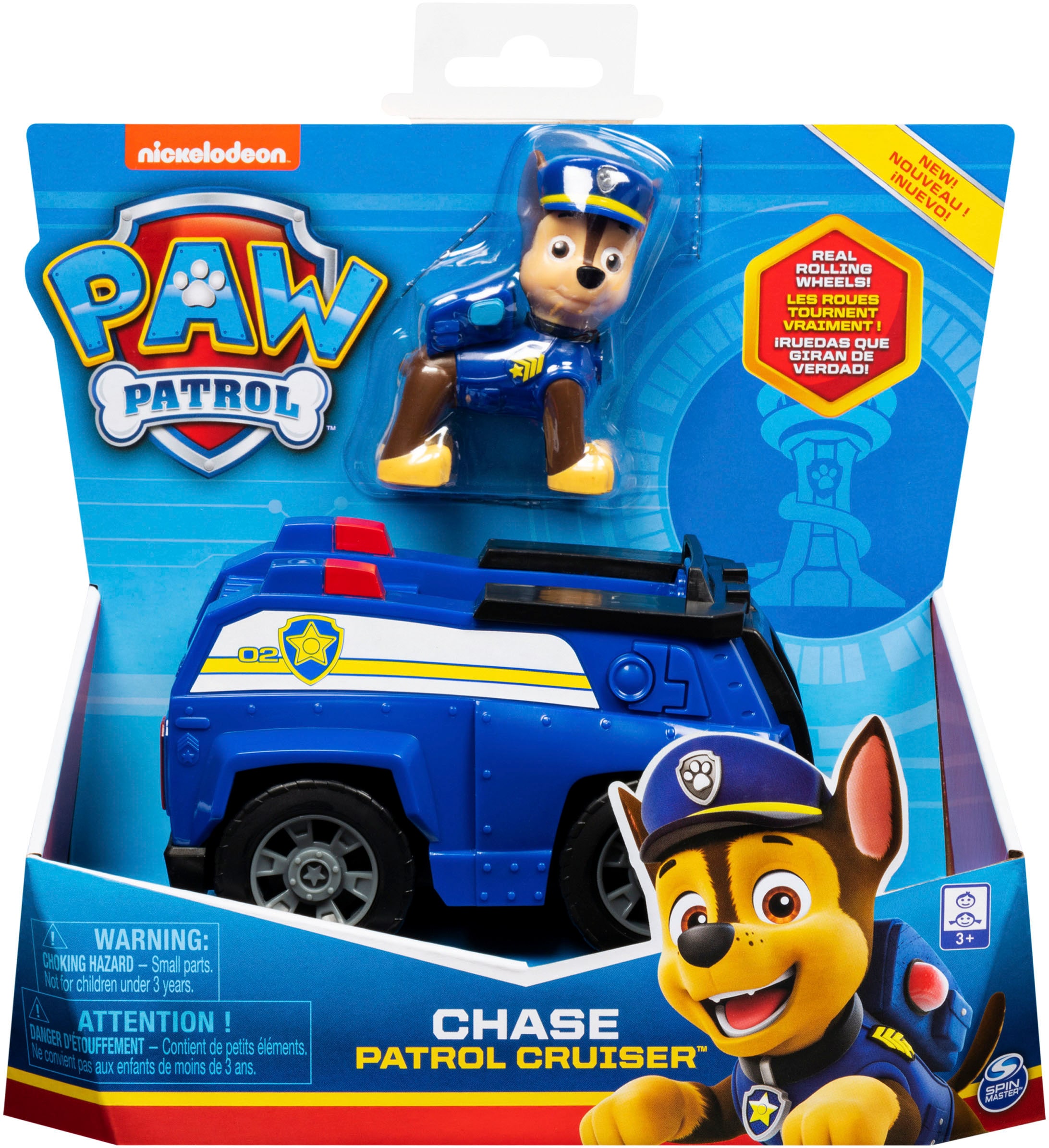 Spin Master Spielzeug-Auto »PAW Patrol, Polizei-Fahrzeug mit Chase-Figur«