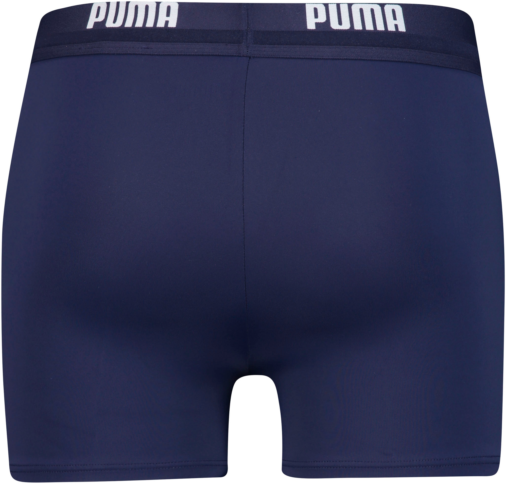 PUMA Badehose »PUMA SWIM MEN LOGO TRUNKS«, elastischer Logobund mit integriertem Kordelzug