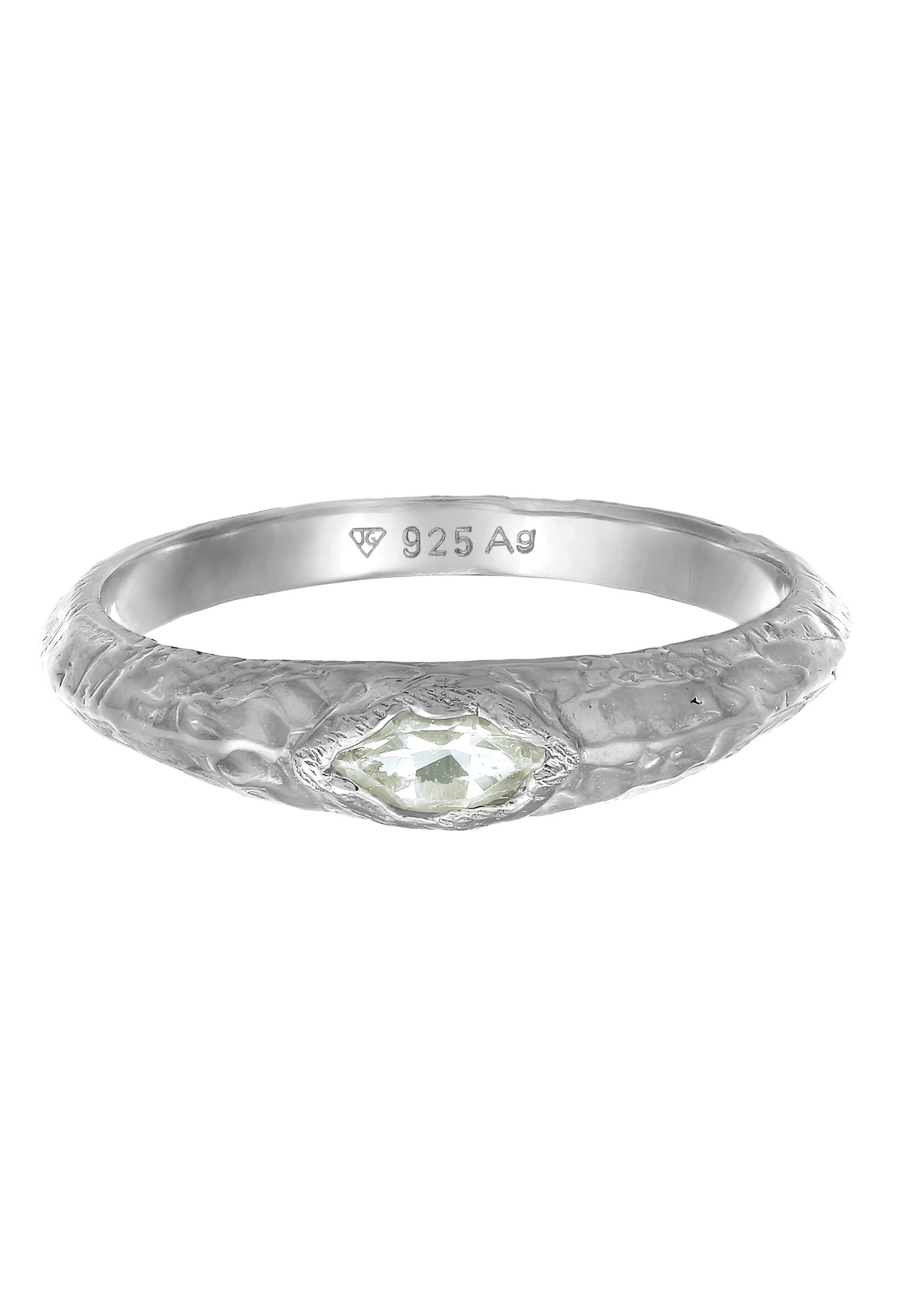 HAZE & GLORY Silberring »Ring Amethyst Hellgrün Handgefertigt 925 Sterling Silber«