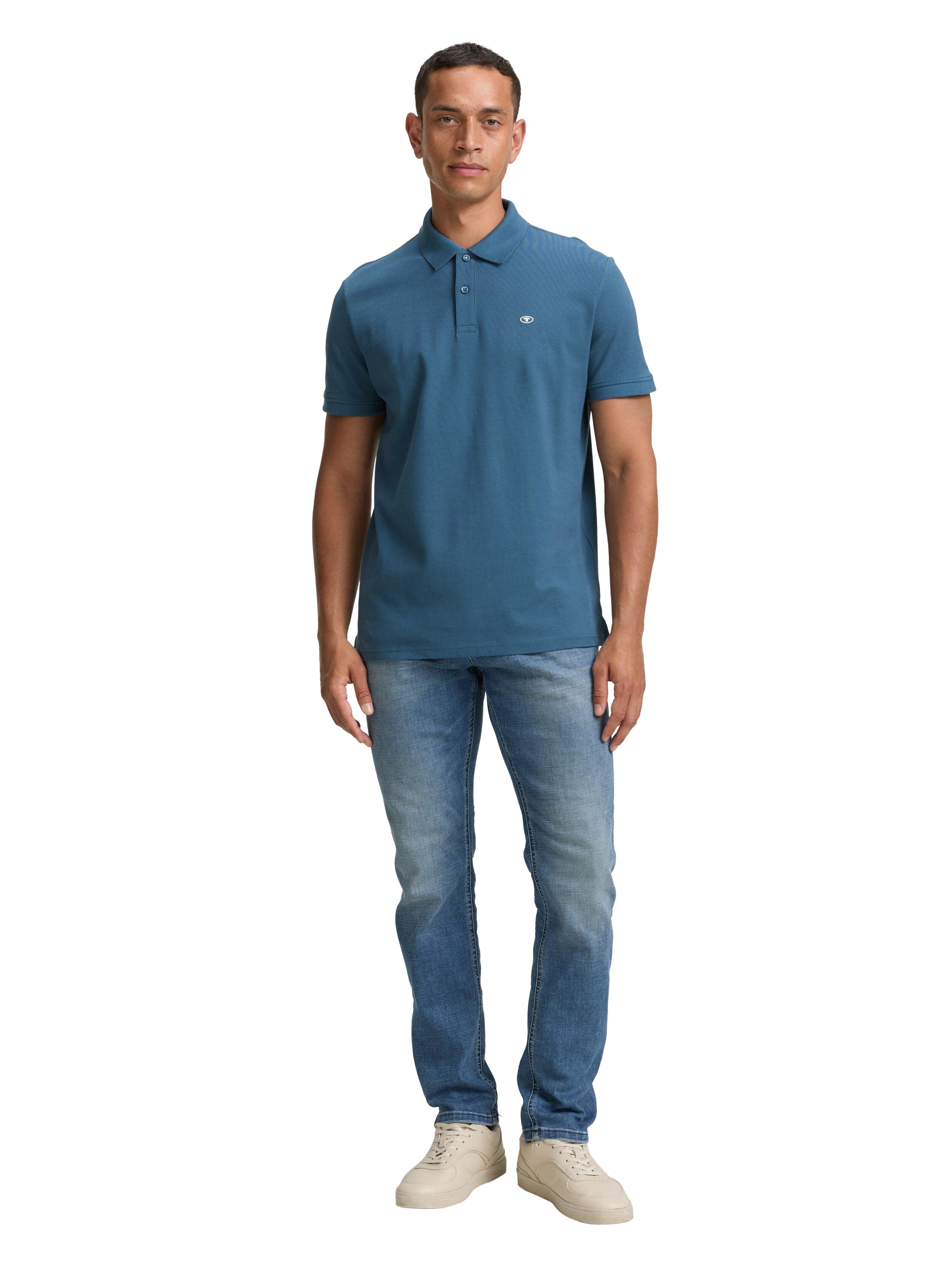 TOM TAILOR Poloshirt, mit farblich hervorgehobener Knopfleiste