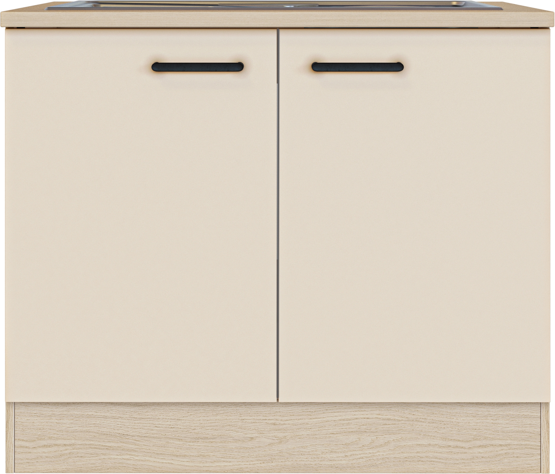 Flex-Well Spülenschrank »Creso« 2 Stk. tlg. mit Einlegeboden, Arbeitsplatte und Edelstahlspüle