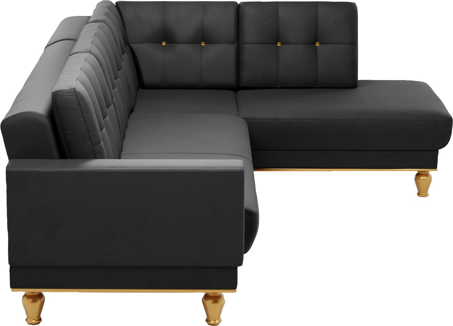 sit&more Ecksofa »Orient 5 L-Form«, mit Strass-Stein, wahlweise mit Bettfunktion und Bettkasten