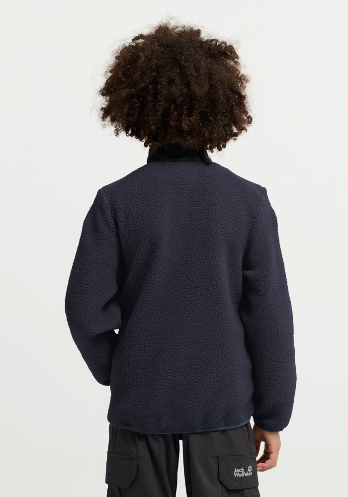 Jack Wolfskin Fleecejacke »LITE CURL FZ K« atmungsaktiv, Übergangsjacke, aufgesetzte Brusttasche mit Zipper