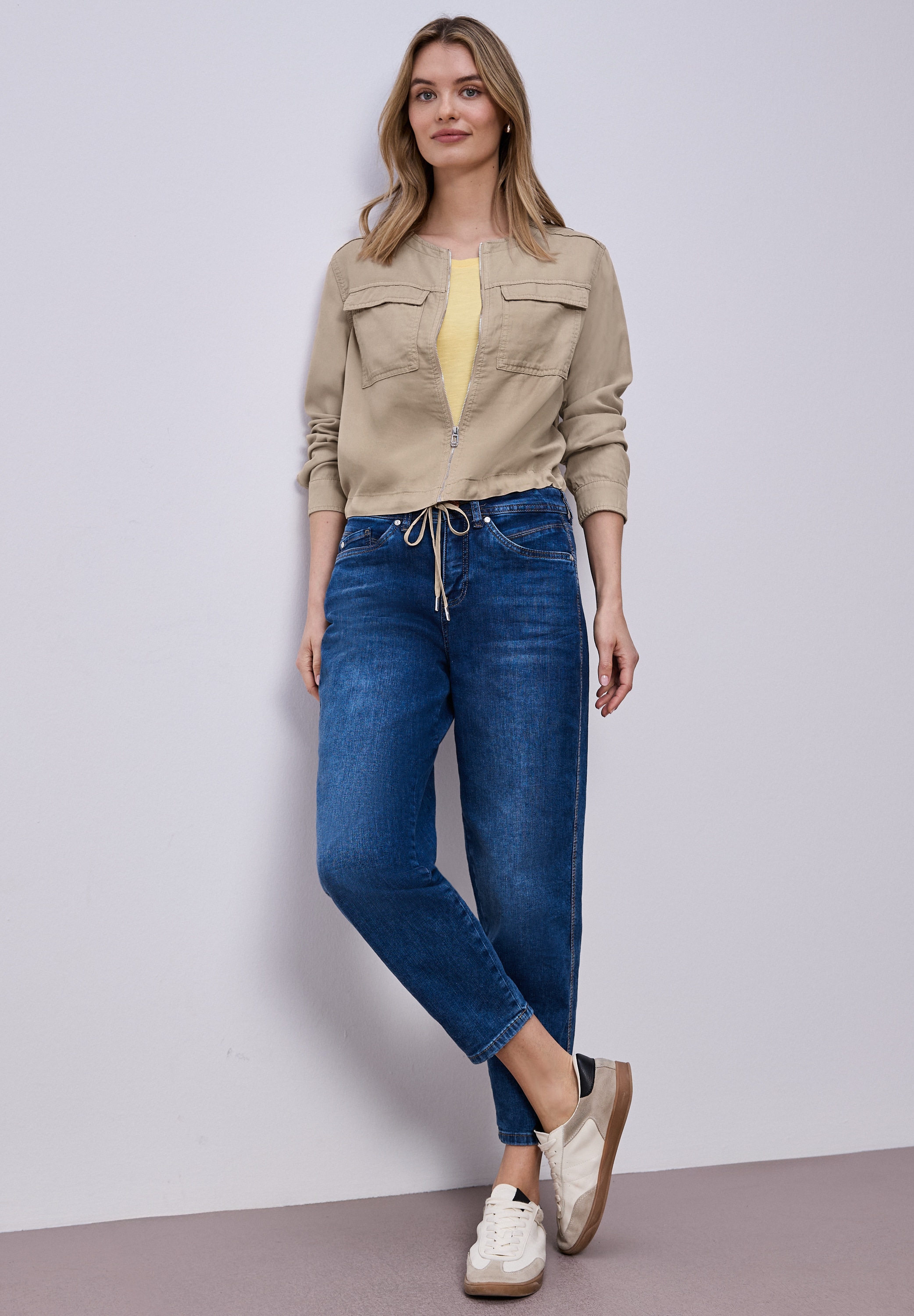 STREET ONE Kurzjacke mit elastischem Bund und Tunnelzug