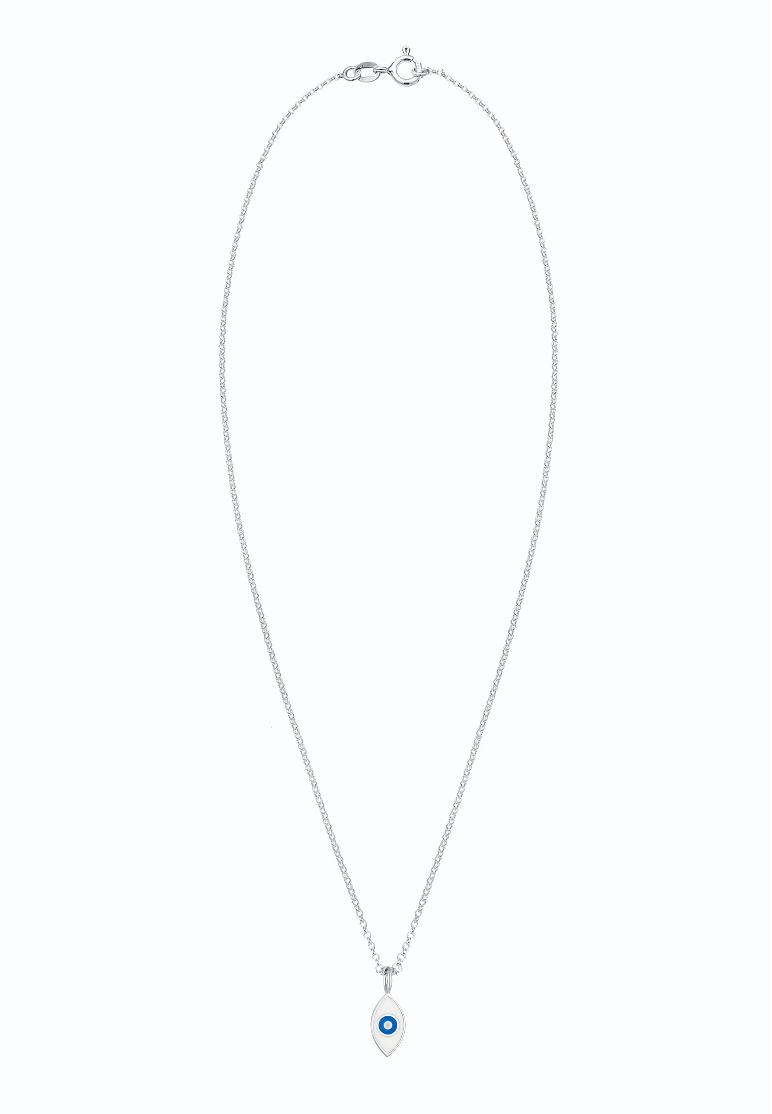 Elli Kette mit Anhänger »Halskette Erbskette Evil Eye Symbol Emaille 925er Silber«