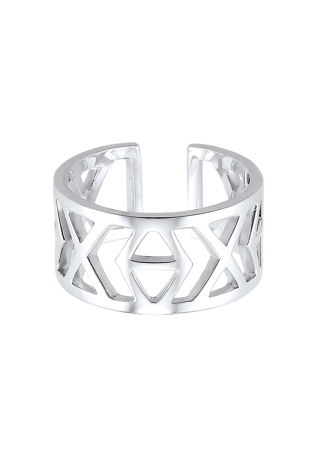 Elli Silberring »Ring Ikat-Muster 925 Sterling Silber«