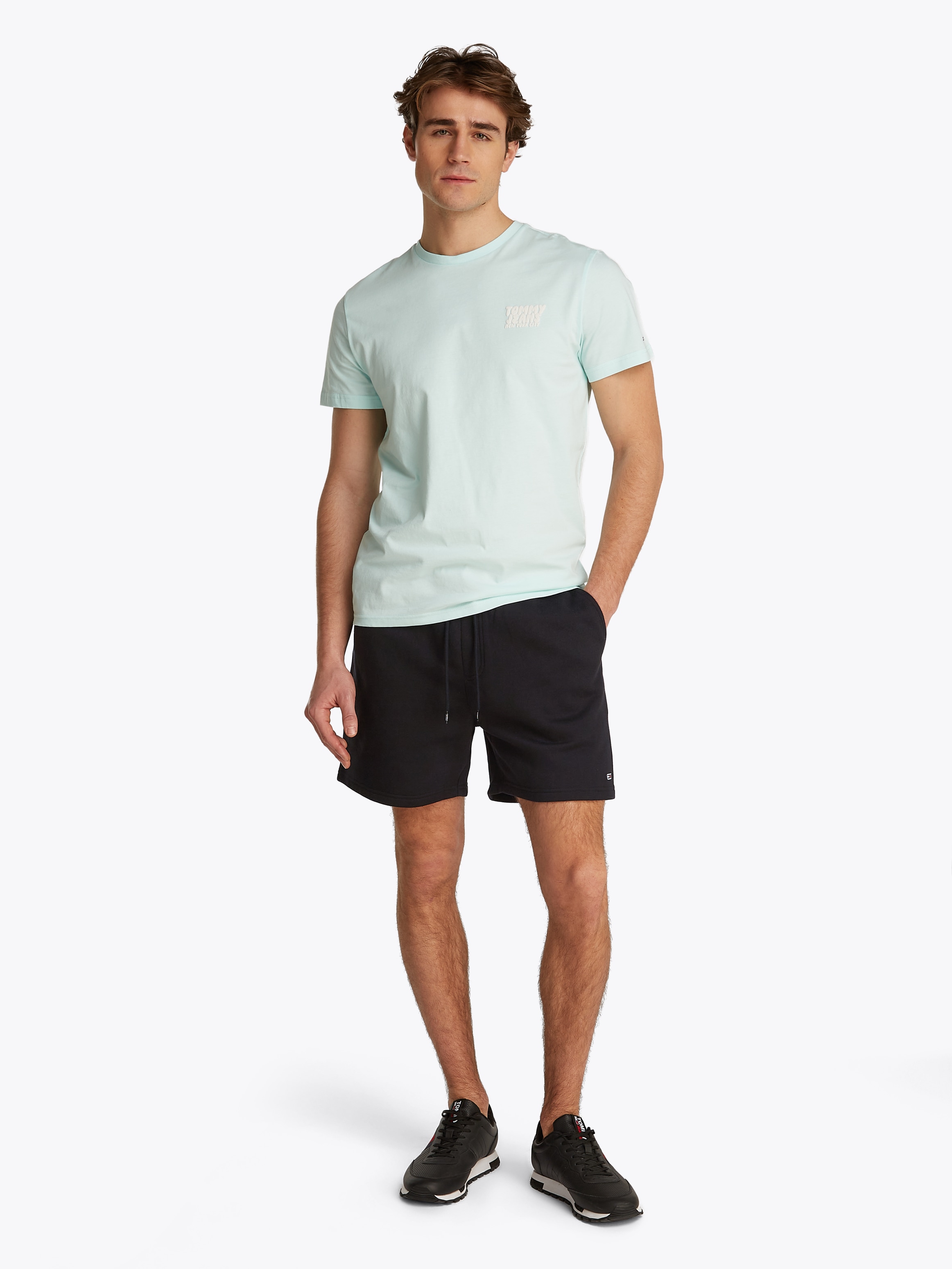 Tommy Jeans Plus Sweatshorts »TJM S FLAG BEACH SHORT EXT«, Mit elastischem Bund