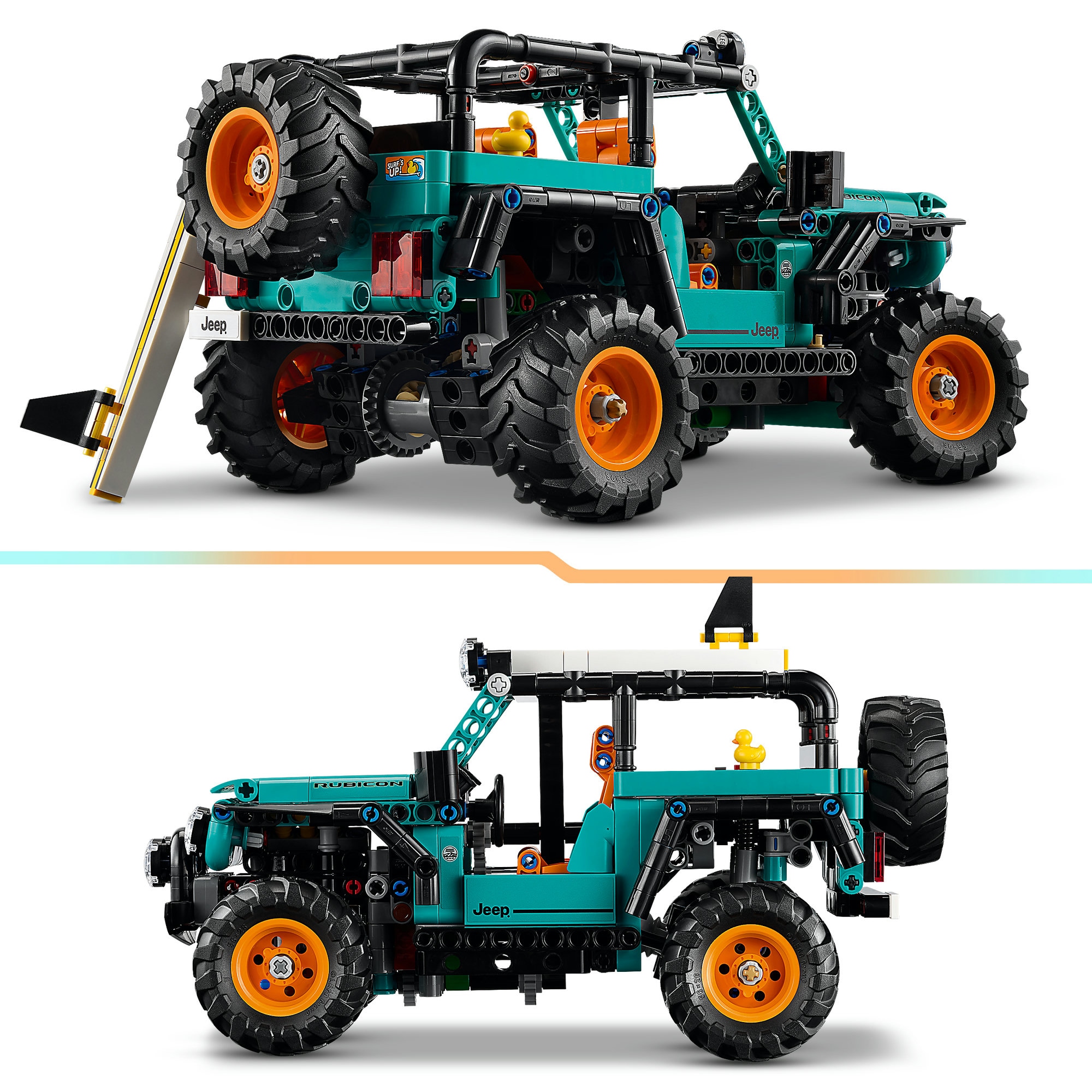 LEGO® Konstruktionsspielsteine »Jeep Wrangler Rubicon Geländewagen (42227), LEGO Technic«