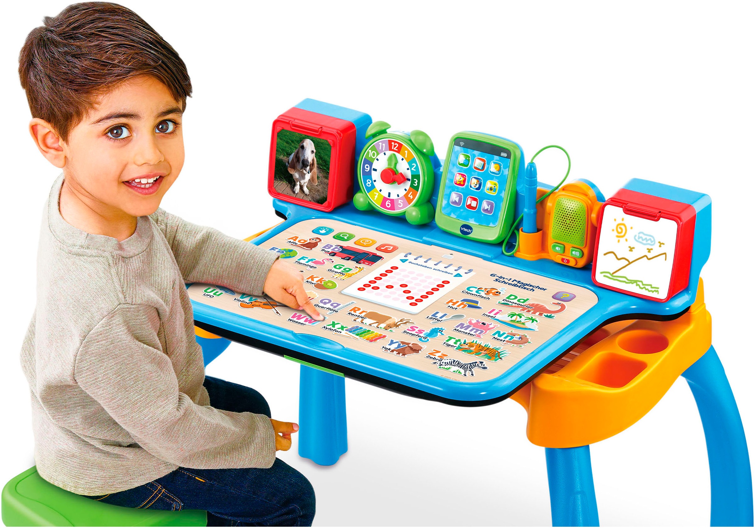 Vtech® Spieltisch »6-in-1 Magischer Schreibtisch«, mit Licht und Sound