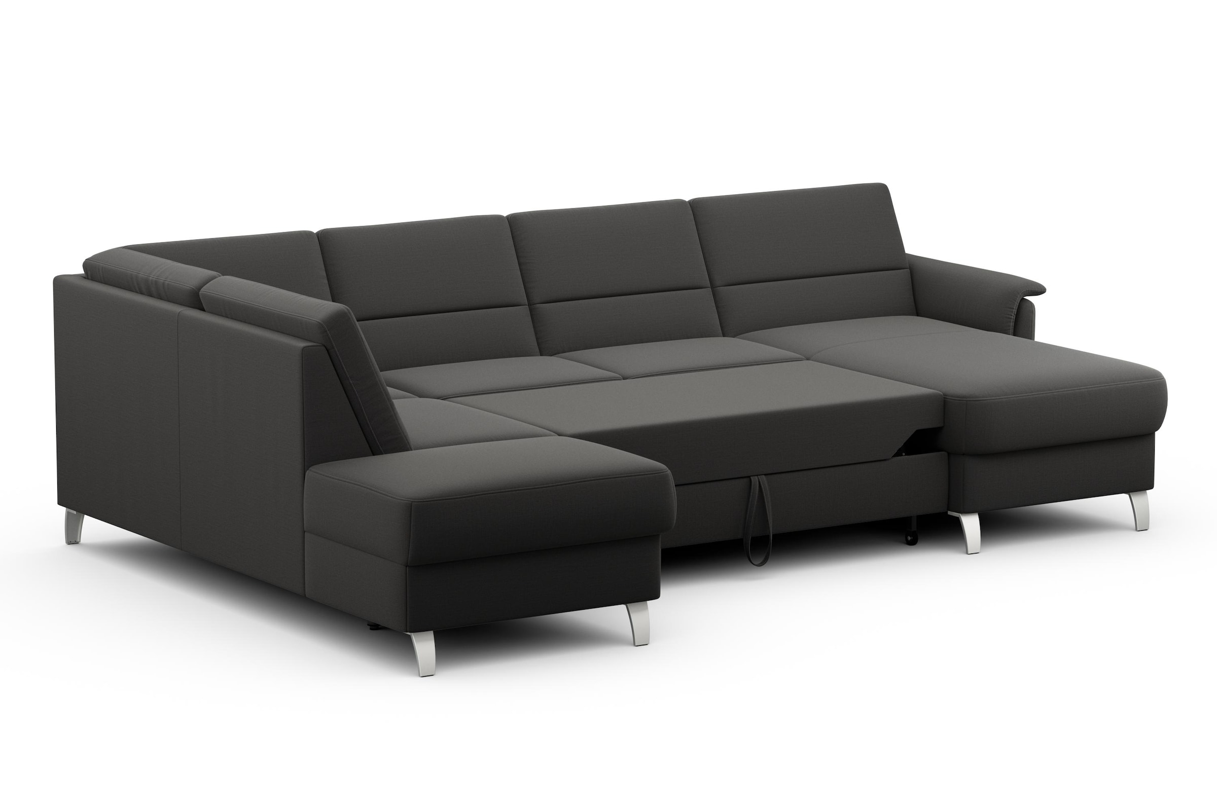 sit&more Wohnlandschaft »Palmera U-Form«, Federkern, wahlweise mit Bettfunktion und mit/ohne Stauraum
