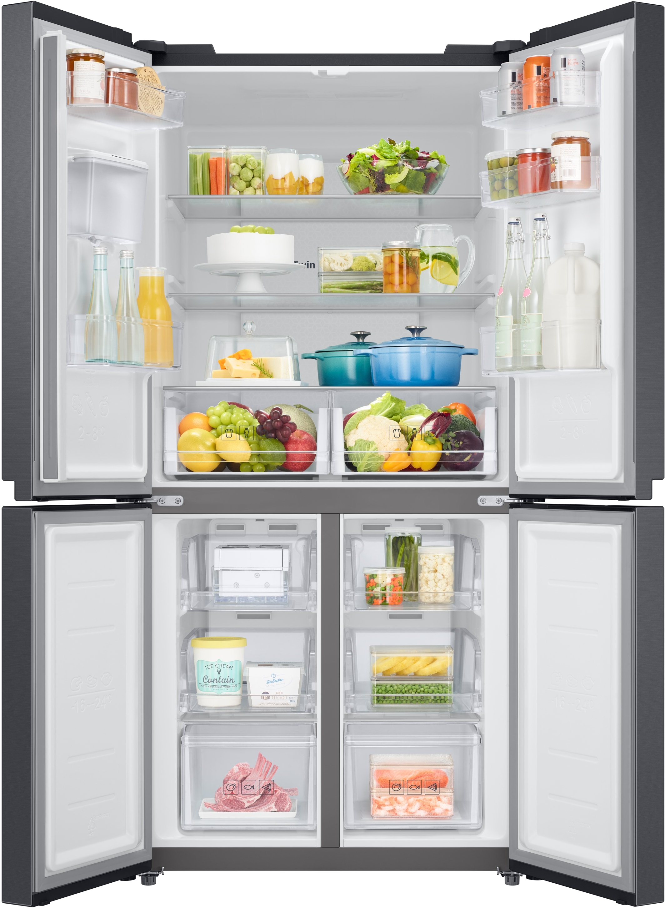 Samsung Side-by-Side »RF48A401EB4« 179,3 cm hoch 83,3 cm breit
