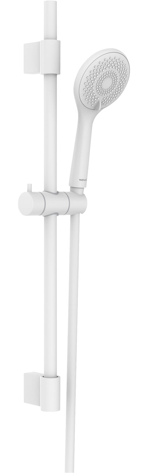 WENKO Stangenbrause-Set »Watersaving« Set, 6 Stk. tlg. Schwarz, Länge Stange: 70 cm