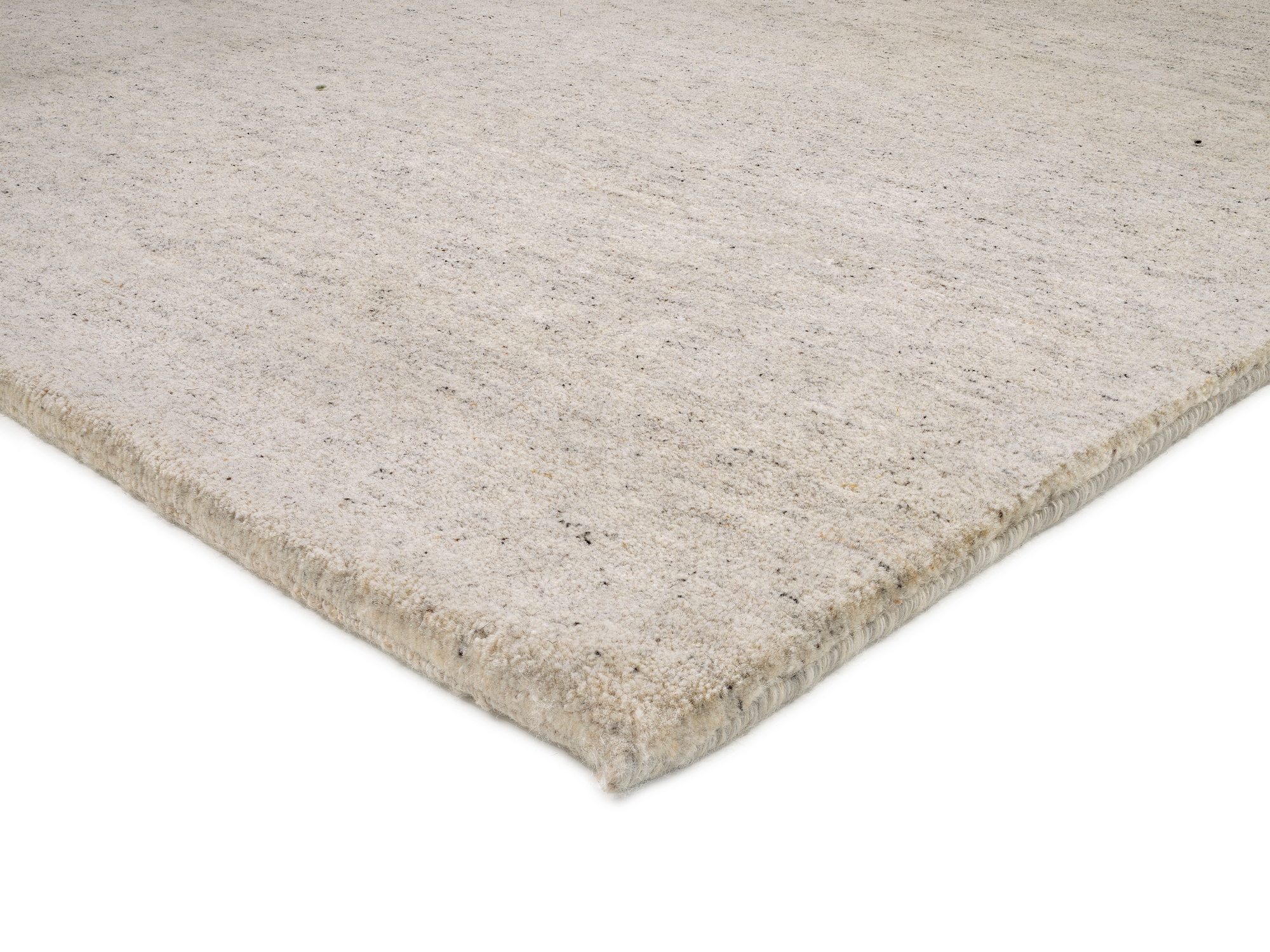 OCI DIE TEPPICHMARKE Wollteppich »ESEMPIO UNI MELANGE«, rechteckig, 18 mm Höhe, reine Wolle, handgeknüpft, hochwertig verarbeitet, natürlich warm