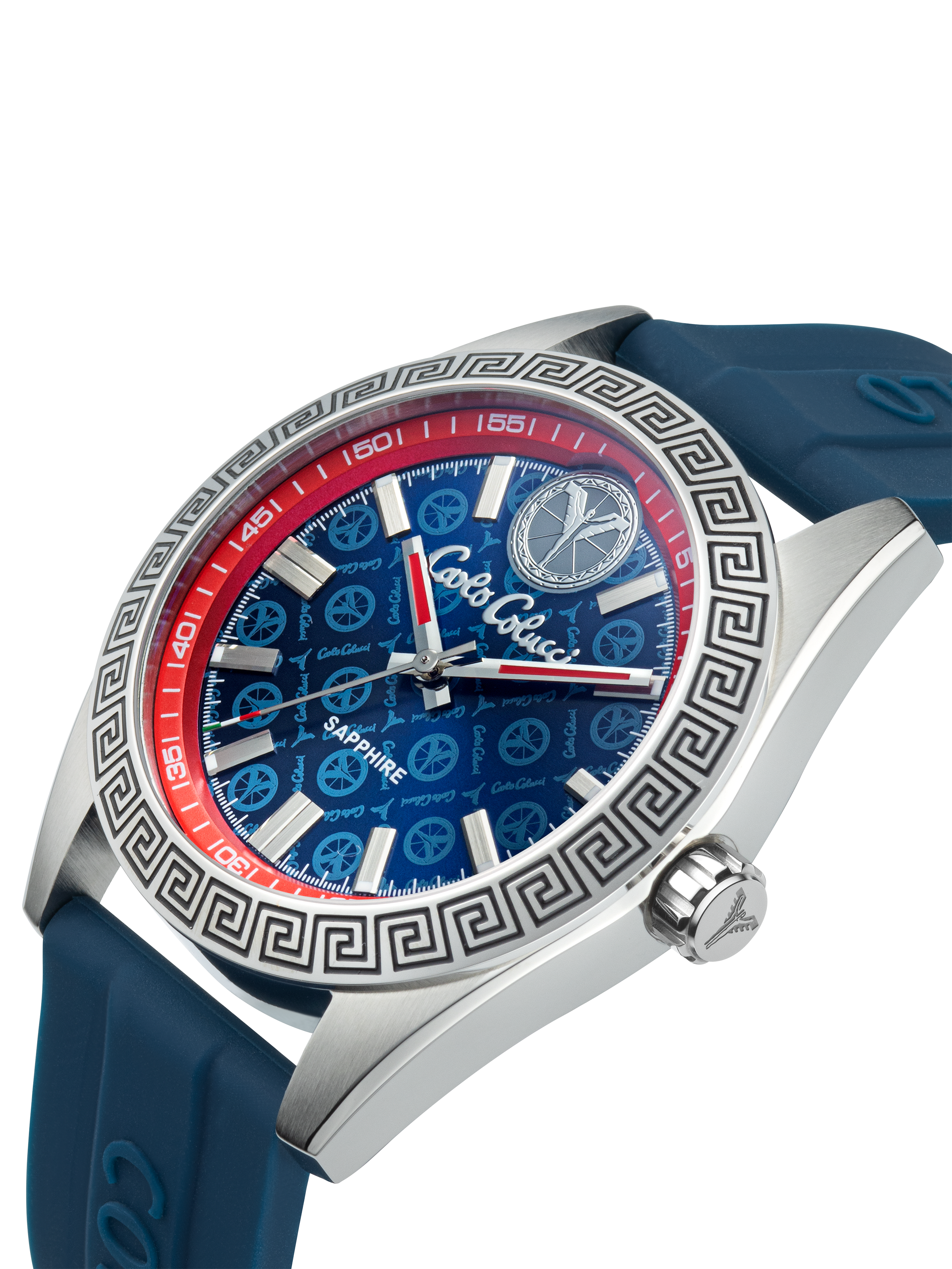CARLO COLUCCI Quarzuhr Armbanduhr, Herrenuhr, Silikonarmband, analog