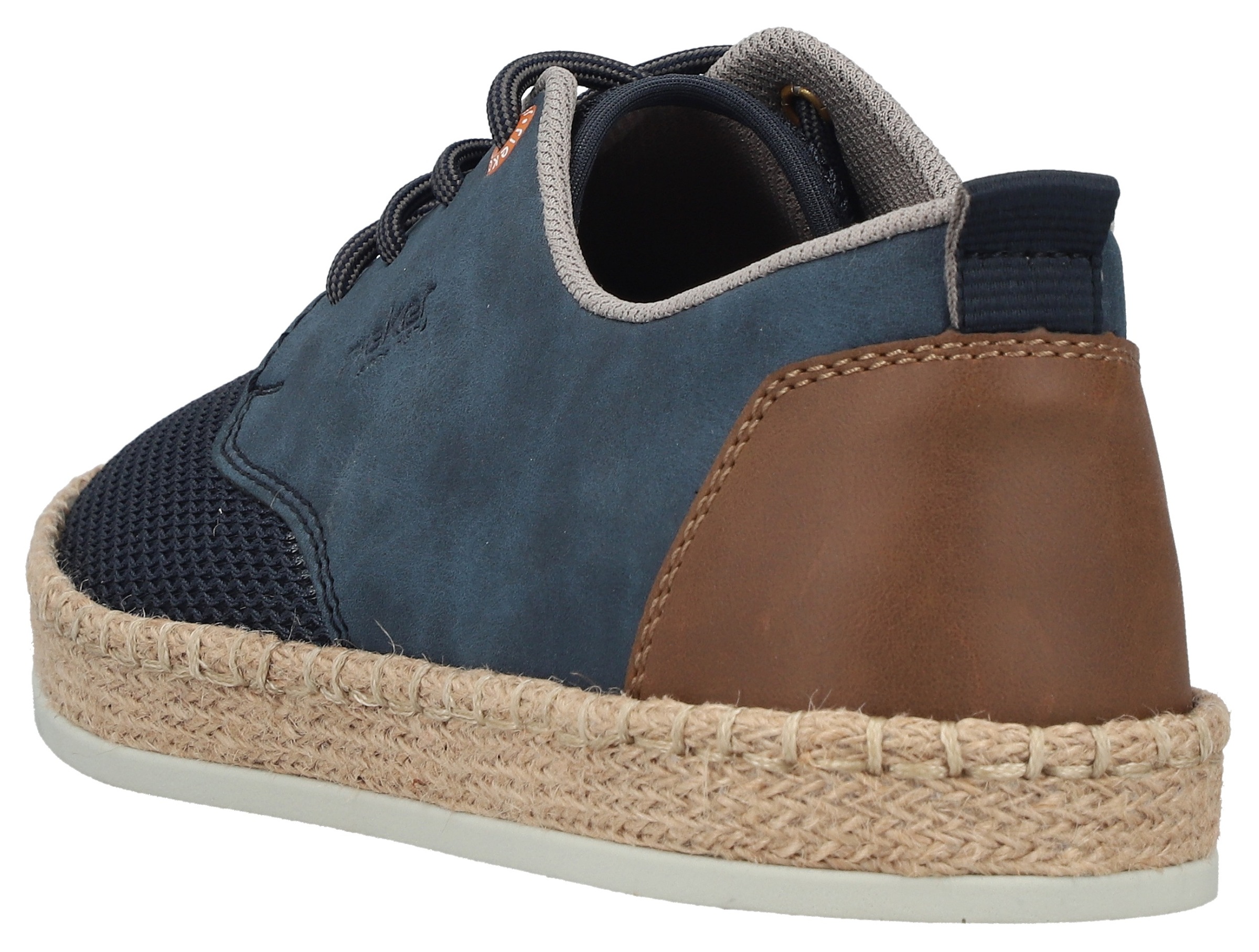 Rieker Schnürschuh  Halbschuh, Sneaker, Schnürer mit Bastumrahmung an der Laufsohle