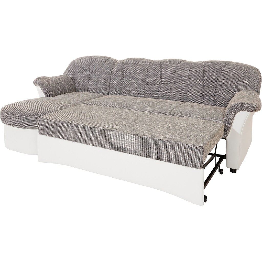 DOMO collection Ecksofa »Flores Schlafsofa, B/T/H: 233/142/86 cm, L-Form«