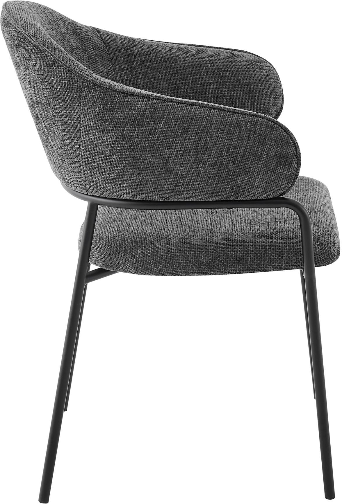 byLIVING Esszimmerstuhl »Curve« (Set) 2 Stk.moderner Stoff Stuhl mit gemütlichem Sitzkomfort, verschiedene Farben.