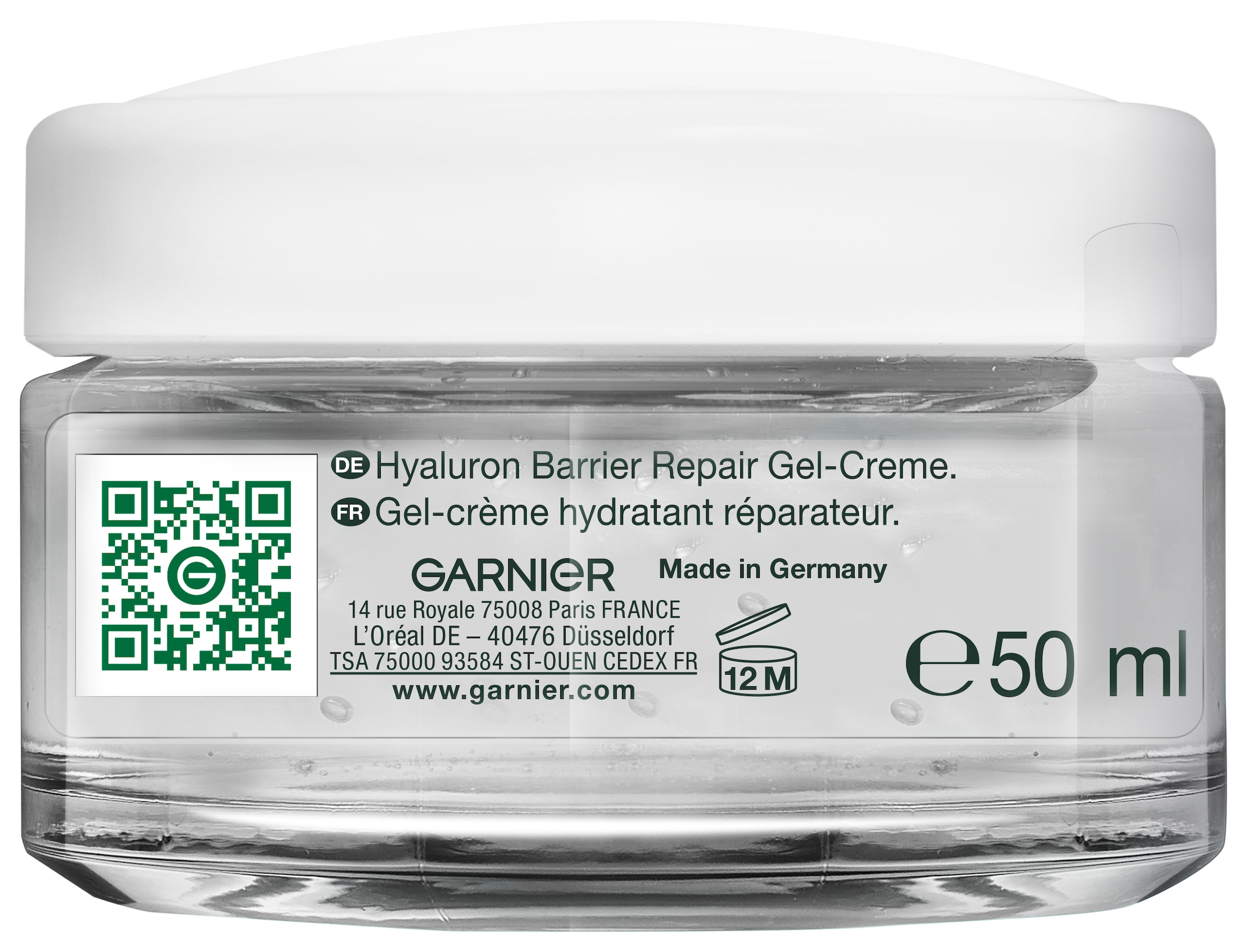 GARNIER Gesichtsgel »Garnier Hyaluron Barrier Repair Gel-Creme« feuchtigkeitsspendend, schützt und pflegt