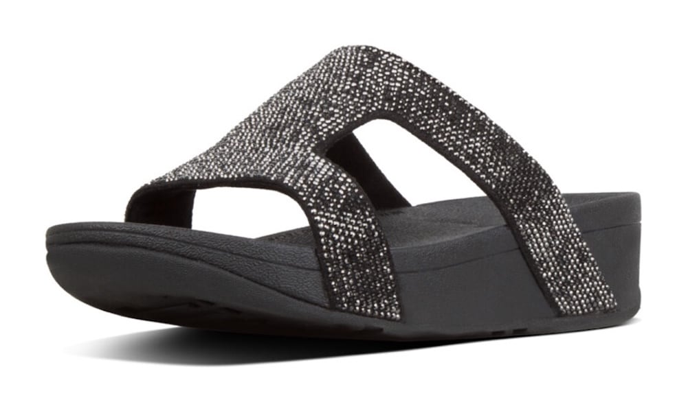 Fitflop Pantolette »MARLI«  Sommerschuh, Strandschuh, Sandale, Flats mit Glitzer-Details