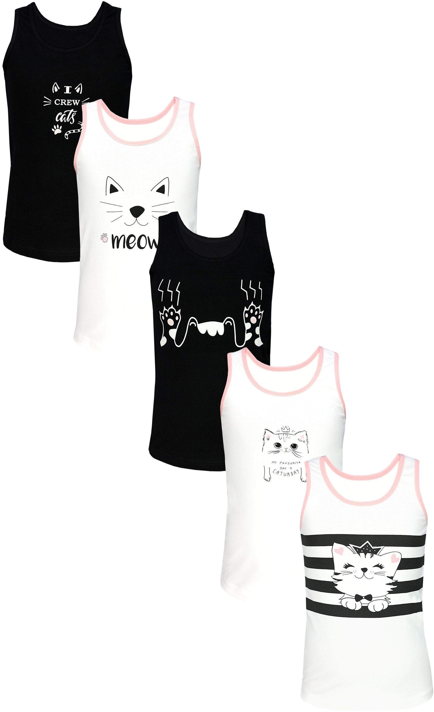 TupTam Unterhemd »Unterhemd Mädchen Kinder Unterhemd 5er Pack«