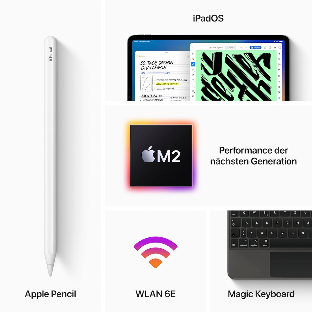 Apple Tablet »12,9" iPad Pro 2022 Wi‑Fi«, (iPadOS)