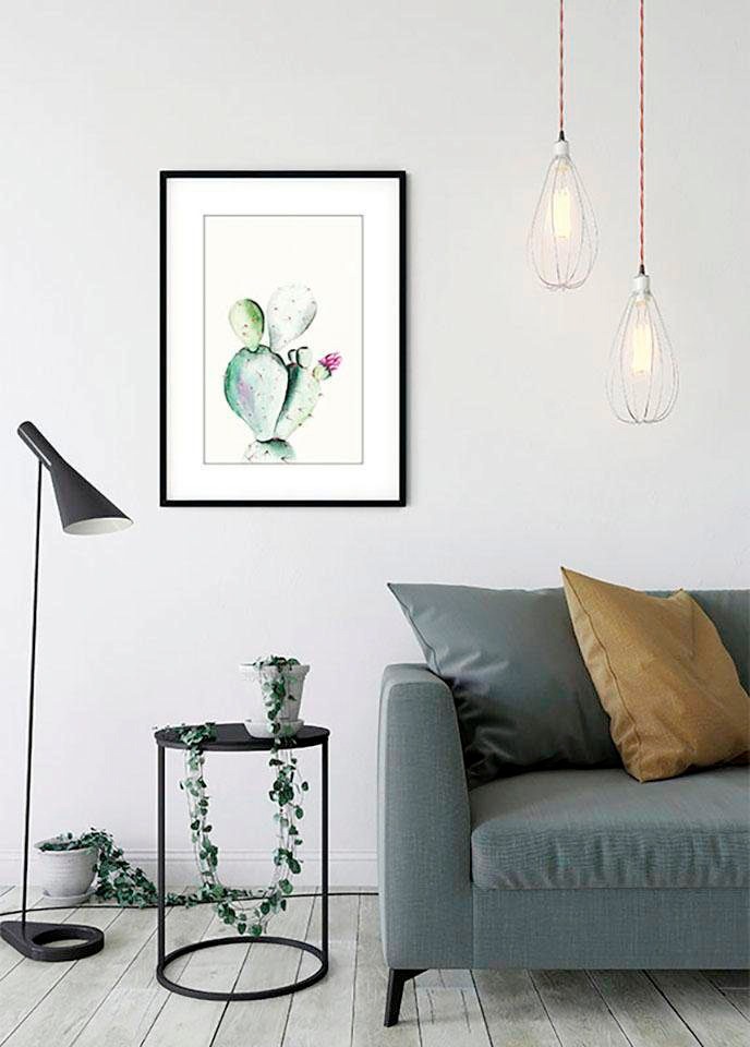 mit Garantie 3 (1 Komar Jahren Schlafzimmer, kaufen St.), Wohnzimmer online Kinderzimmer, Pear Watercolor«, Poster XXL | Pflanzen-Blätter, »Prickly