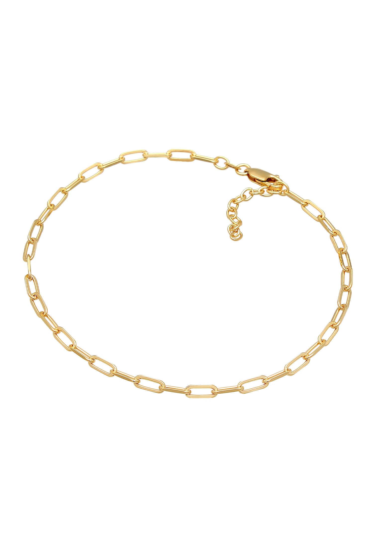 Elli Fußkette »Fußschmuck Glieder Oval Basic Chain Optik 925 Silber«