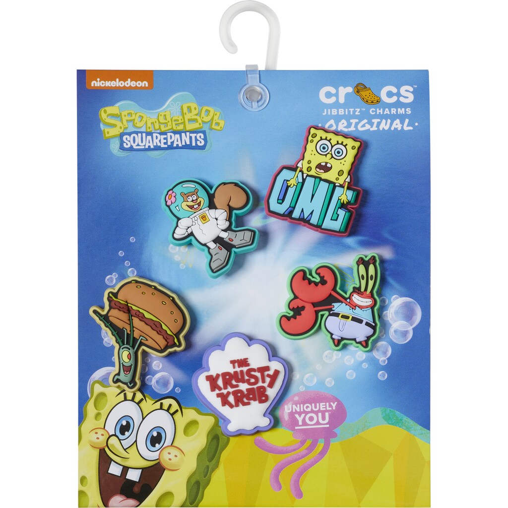 Crocs Schuhanstecker »Jibbitz™ Spongebob«, (Set, 5 tlg., Kein Spielzeug. Nicht für Kinder unter 3 Jahren geeignet)