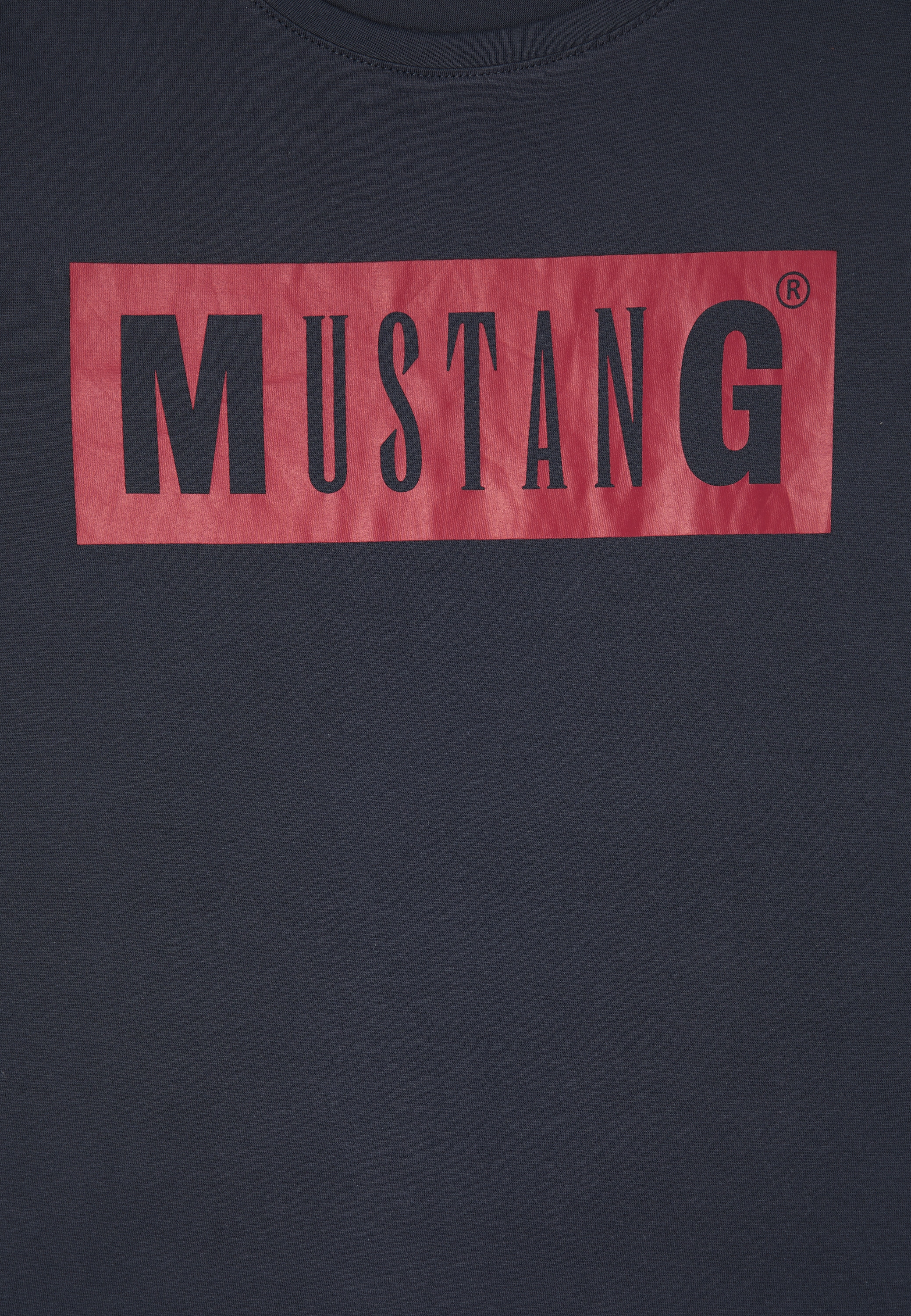 MUSTANG Kurzarmshirt »Damen Alina C Logo Tee«