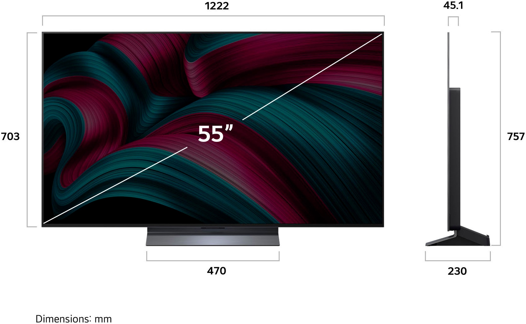 LG OLED-Fernseher »OLED55C5ELB«, 4K Ultra HD, Smart-TV