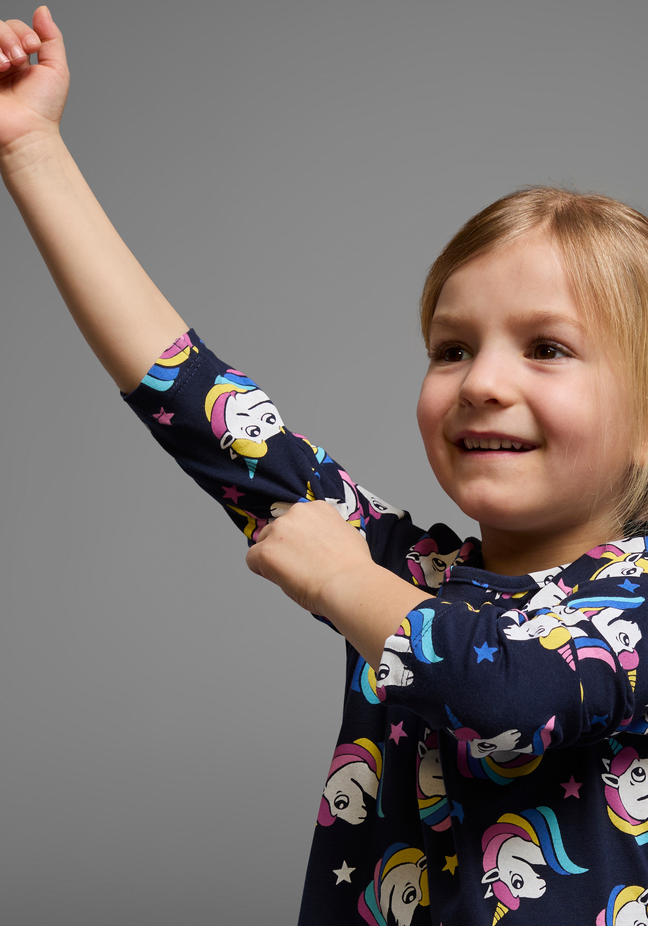 KIDSWORLD Jerseykleid »für kleine Mädchen«, festliche Anlässe, kniefreie Länge, eleganter Stil