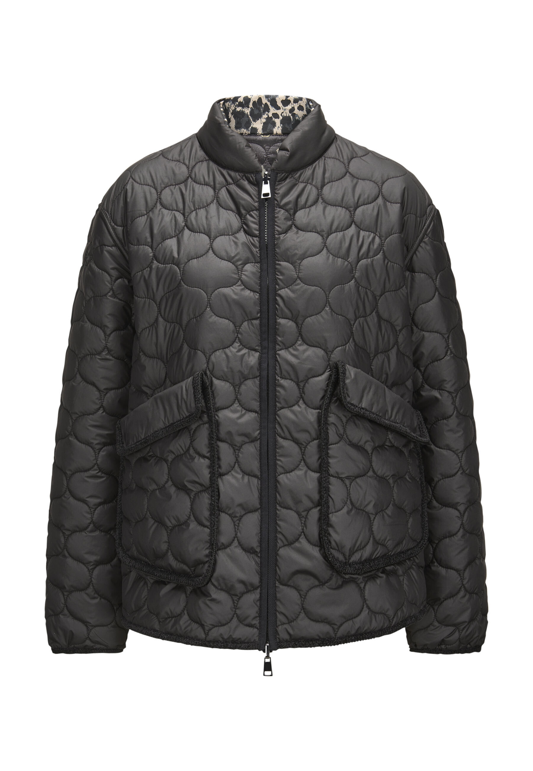 Milestone Steppjacke »MSMeadow solid« ohne Kapuze zum Wenden im Wellenstepp