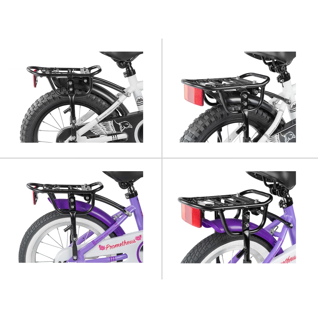 PROMETHEUS BICYCLES Fahrrad-Gepäckträger »Gepäckträger Aluminium universell«, (Packung)