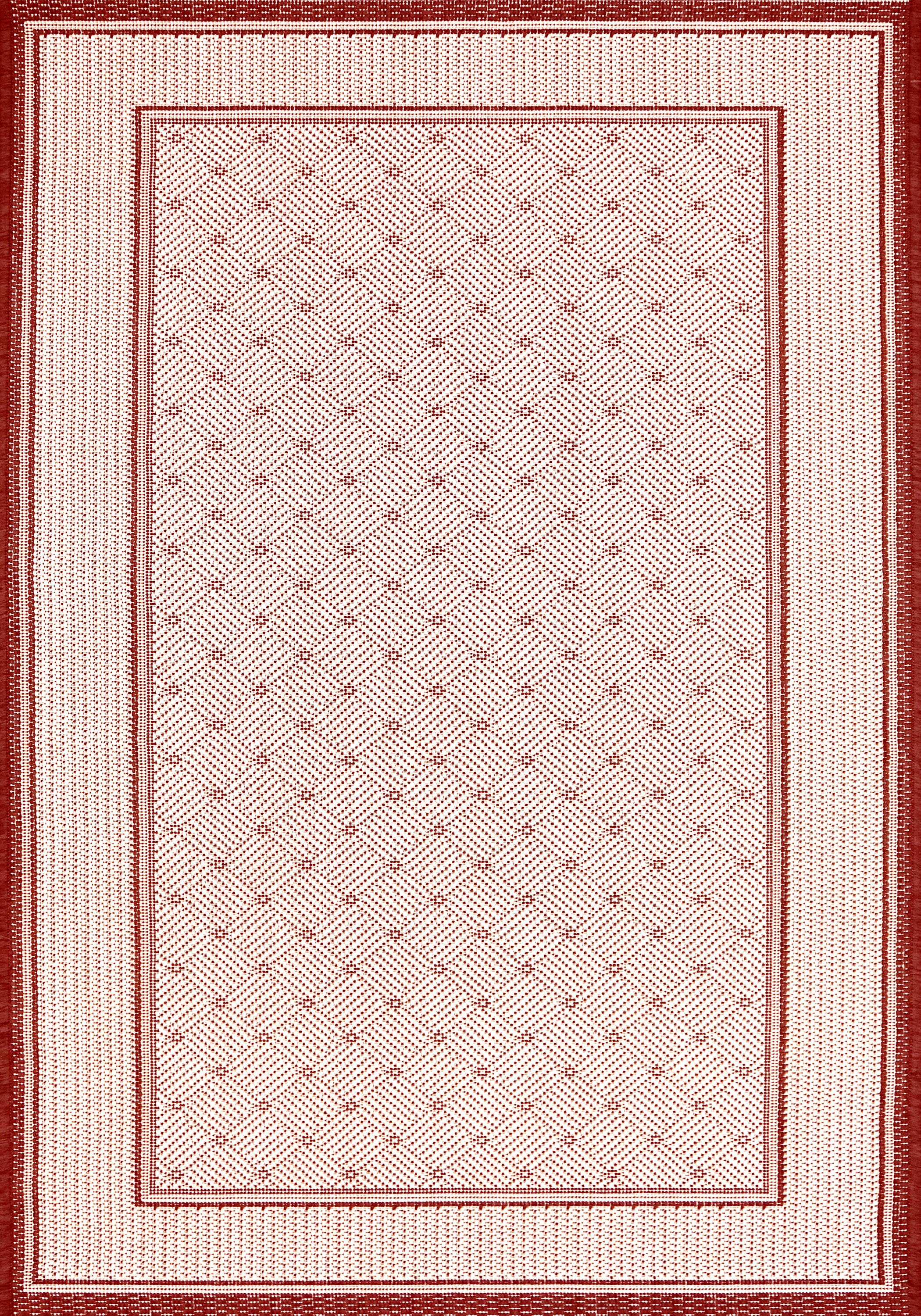 andas Teppich »Faberg«, rechteckig, Flachgewebe, Sisal-Optik, mit Bordüre,  pflegeleicht, Scandi | Kurzflor-Teppiche