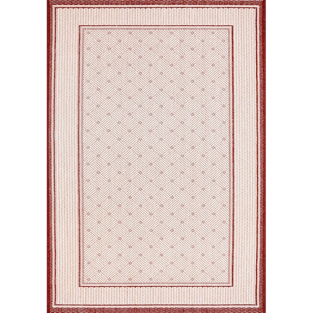 andas Teppich »Faberg«, rechteckig, Flachgewebe, Sisal-Optik, mit Bordüre,  pflegeleicht, Scandi