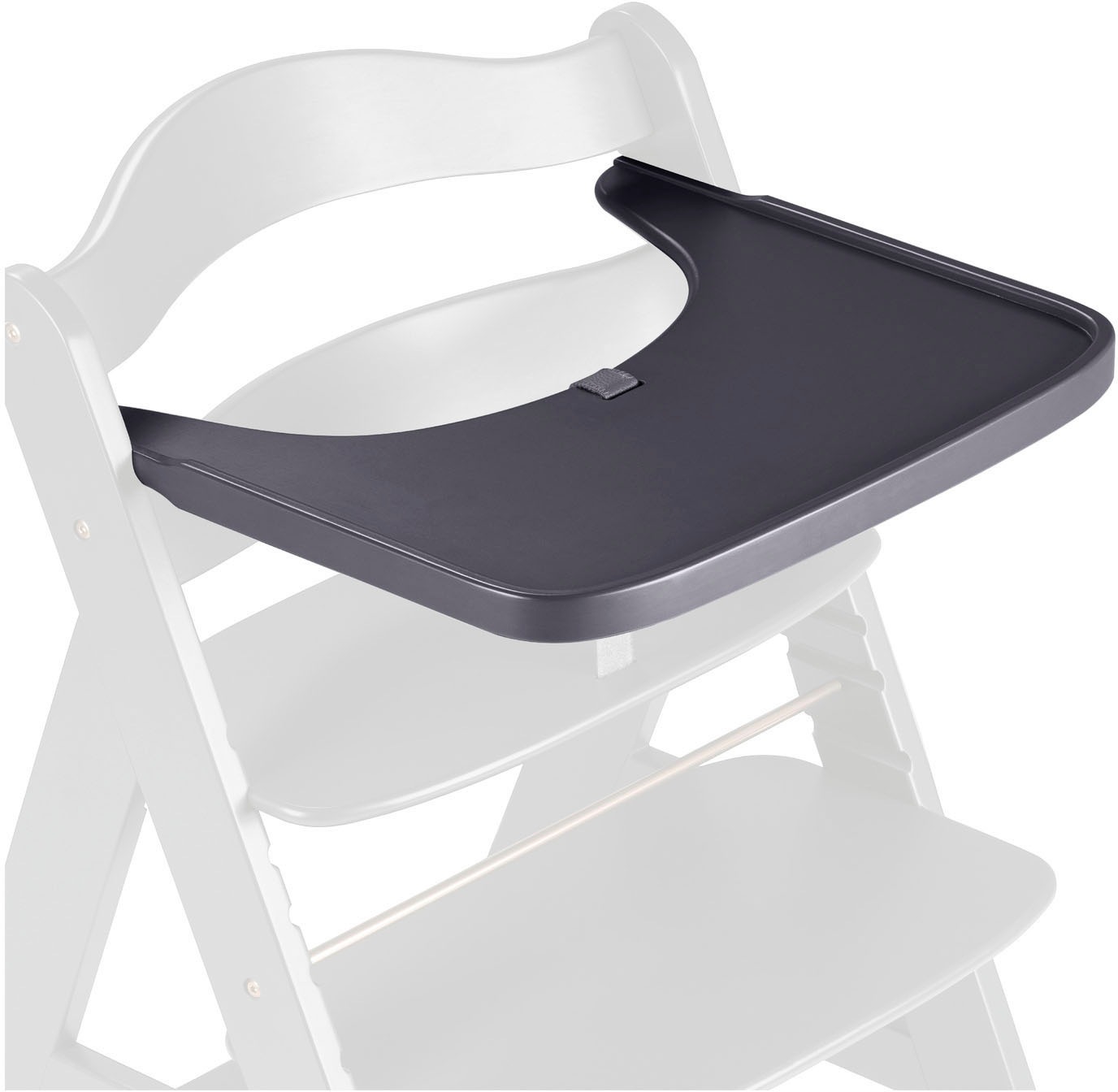 Hauck Hochstuhltablett »Alpha Wooden Tray Essbrett, Dark Grey«, FSC® - schützt Wald - weltweit