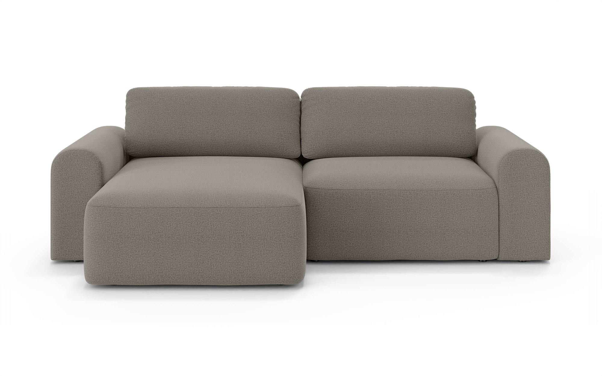 OTTO home Ecksofa »LEOO universell Schlafsofa mit Bettkasten, Maße B/T/H: 272/152/84,5 cm«, L-Form mit Recamiere rechts oder links montierbar, hoher Sitzkomfort