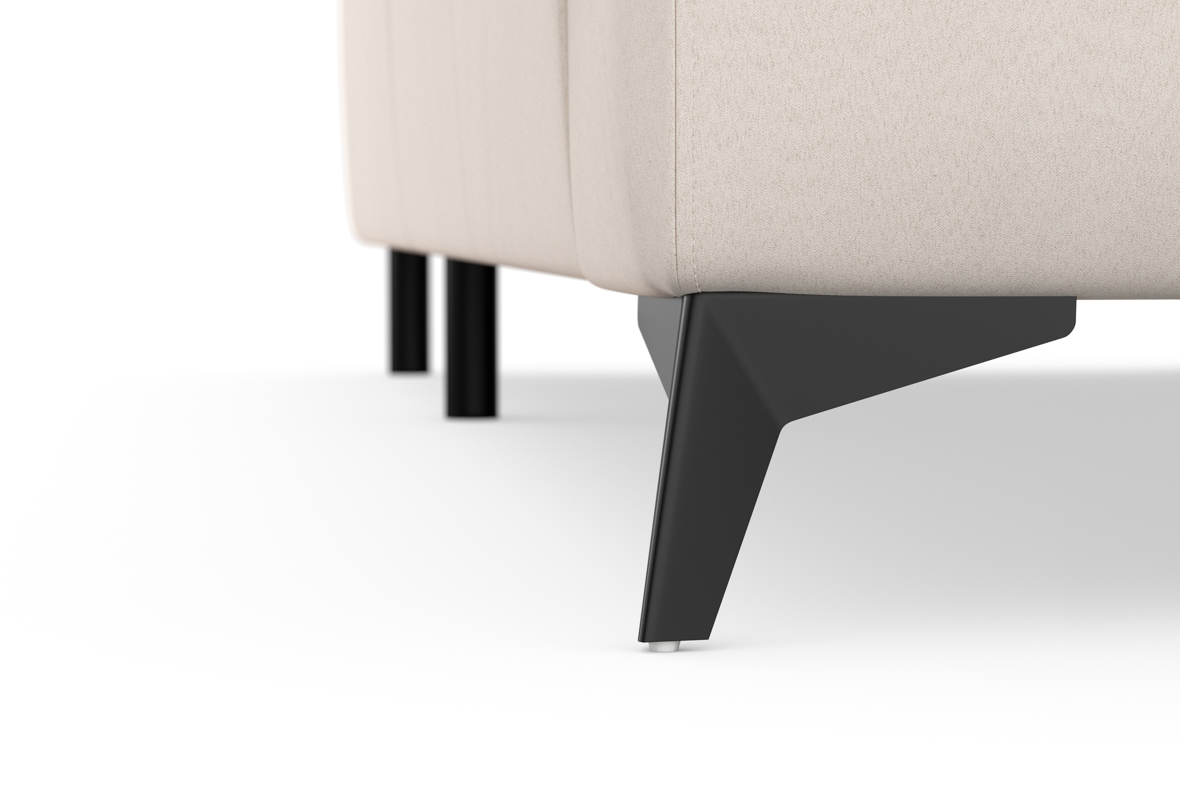 sit&more Ecksofa »Sinatra L-Form«, optinal mit Kopfteilverstellung und Armteilfunktion, Metallfüße