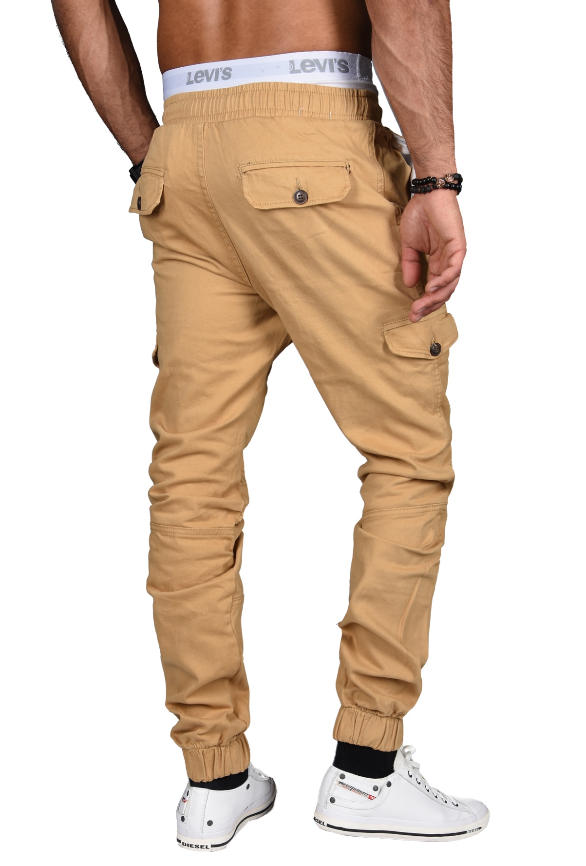 Alessandro Salvarini Cargohose »A. Salvarini Herren Designer Cargo Stoff Hose Cargohose Regular Fit NEU AS031«