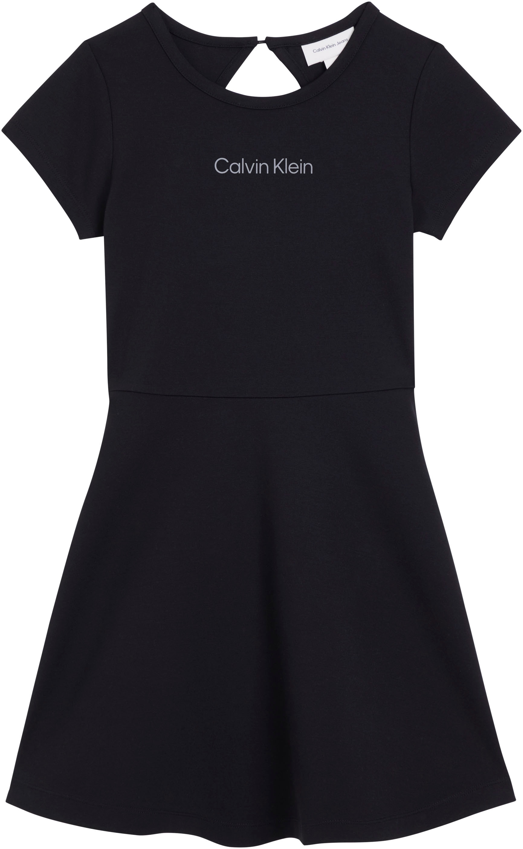 Calvin Klein Jeans Jerseykleid »PUNTO DRESS« Ohne Tasche Regular fit für Kinder mit Markenlogo