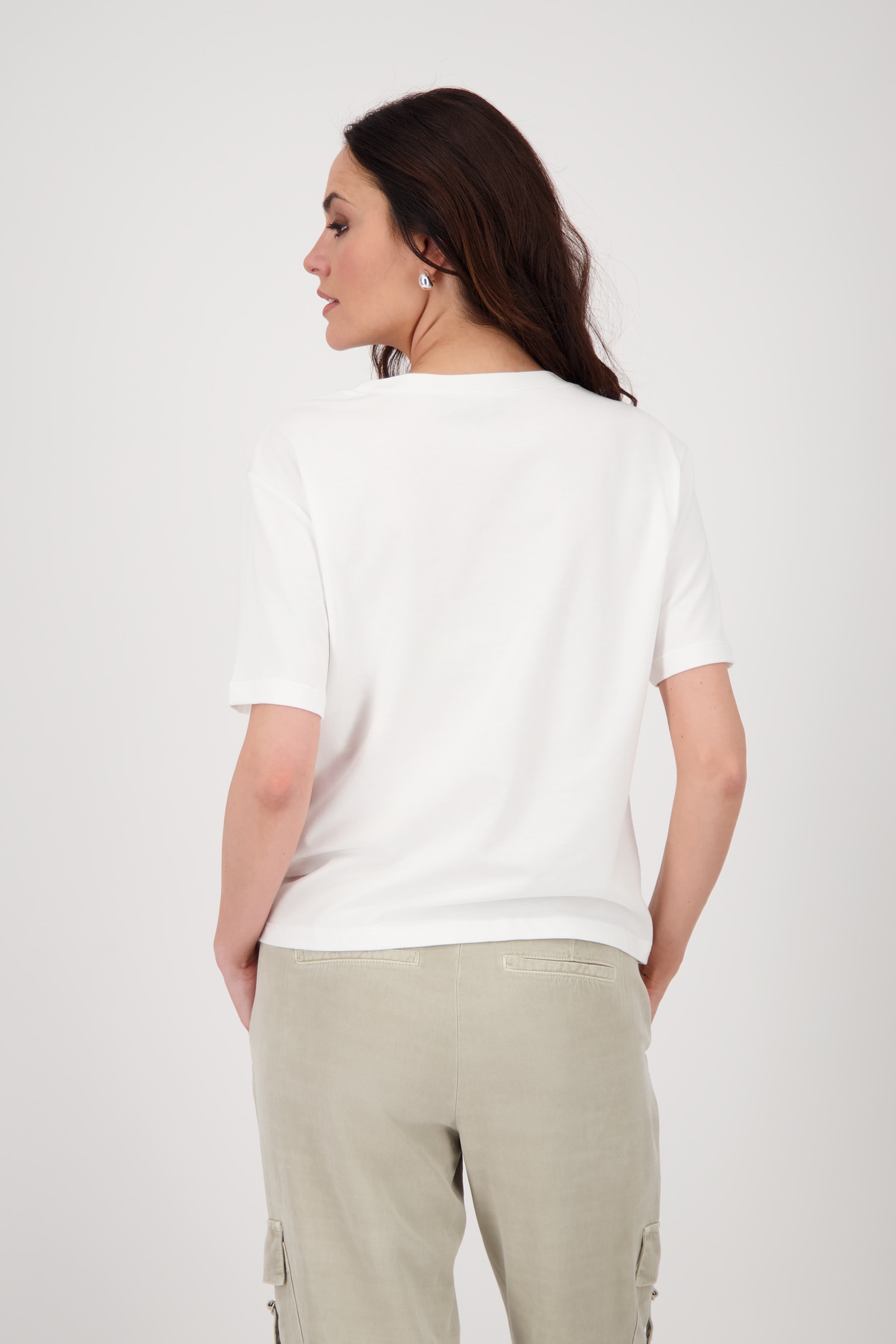 Monari T-Shirt »Shirt Palme«, Mit Rundhalsausschnitt