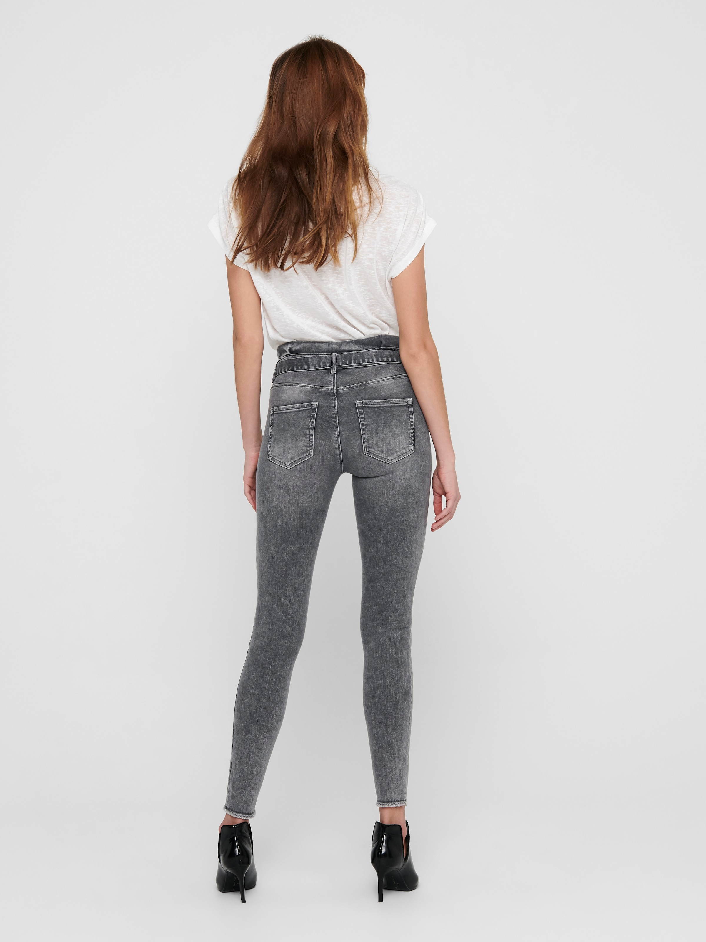 ONLY Skinny-fit-Jeans »ONLHUSH LIFE MID SK ANK PBAG BB REA0918«