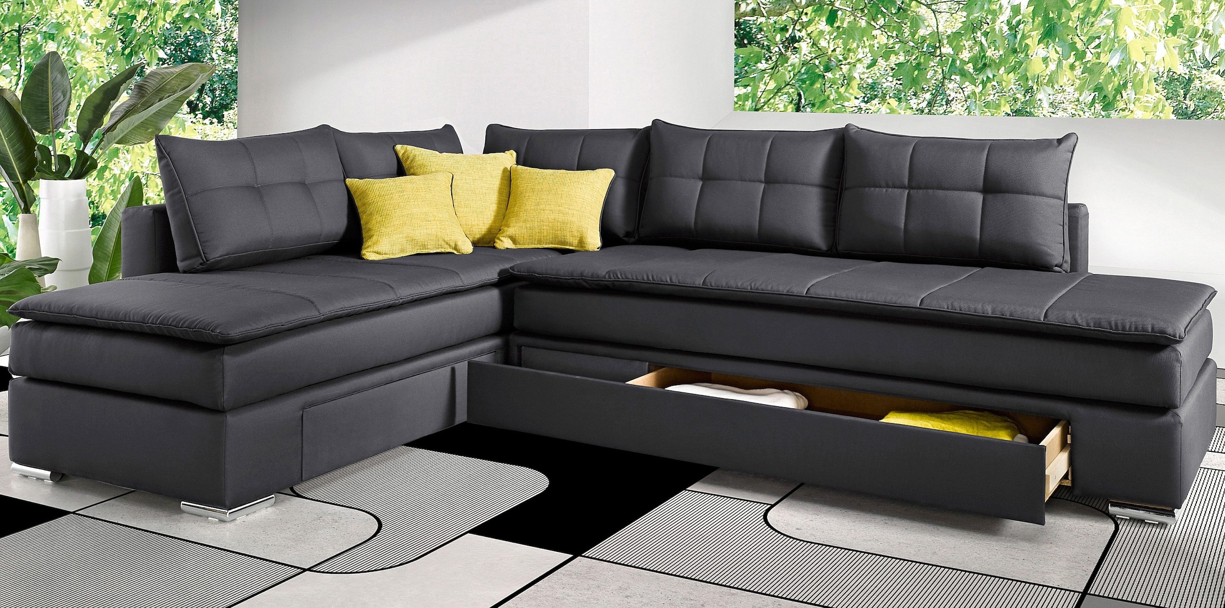 INOSIGN Ecksofa »Night & Day L-Form«, mit Dauer-Schlaffunktion