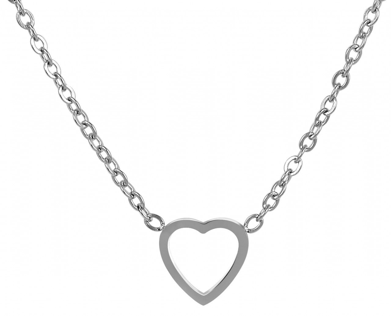 Adelia´s Kette mit Anhänger »Adelia's Damen Edelstahl Ankerkette Halskette mit Anhänger Herz«