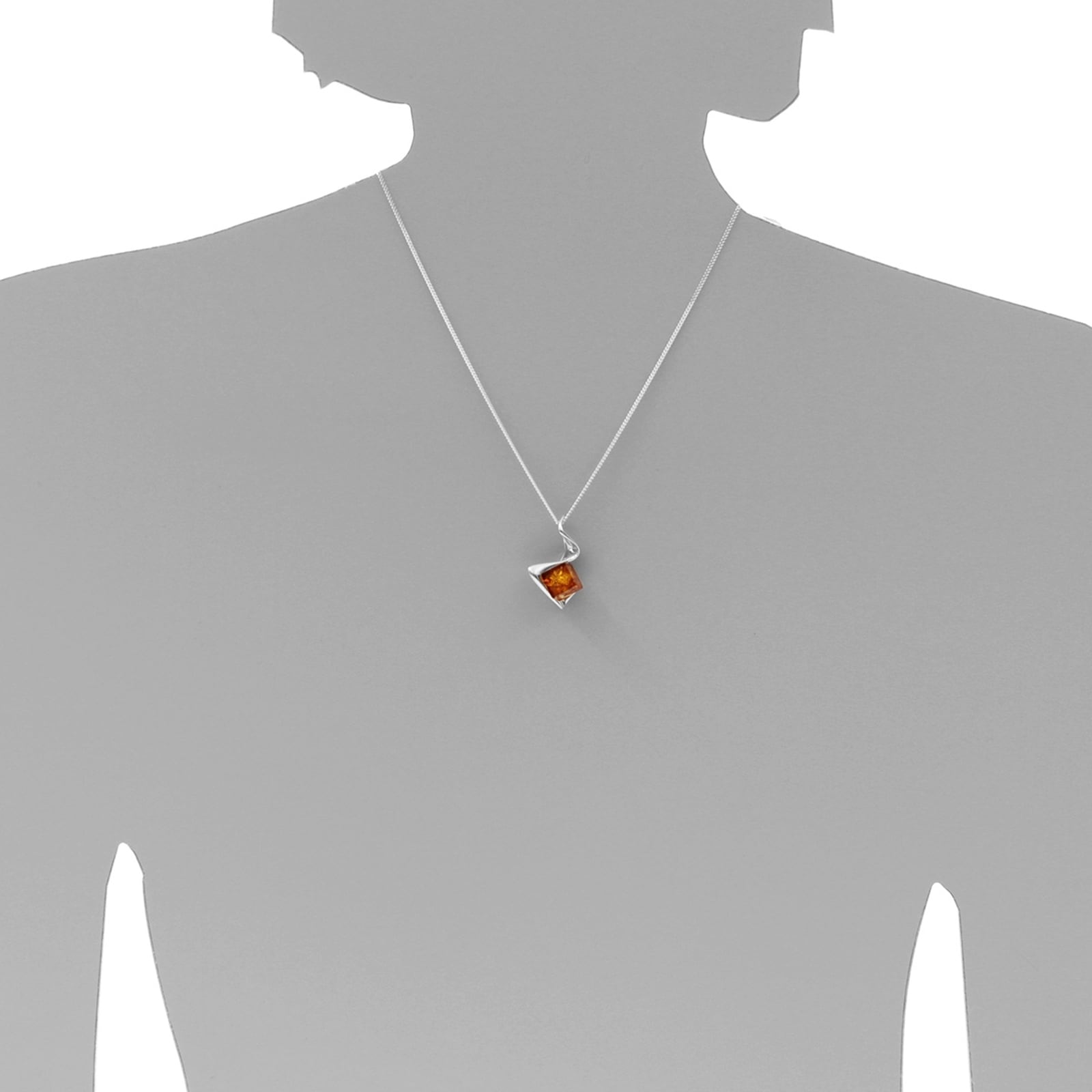 OSTSEE-SCHMUCK Kette mit Anhänger »- Amely - Silber 925/000 - Bernstein«