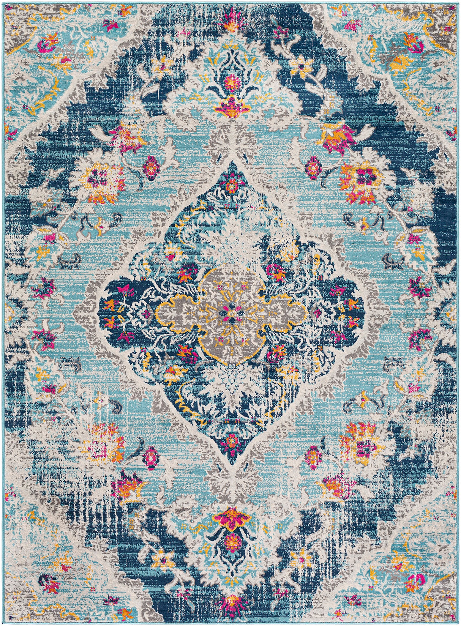 Livabliss Teppich »ADEN« rechteckig 10 mm Höhe Vintage Orientteppich, Kurzflor Boho Wohnzimmerteppich, Läufer