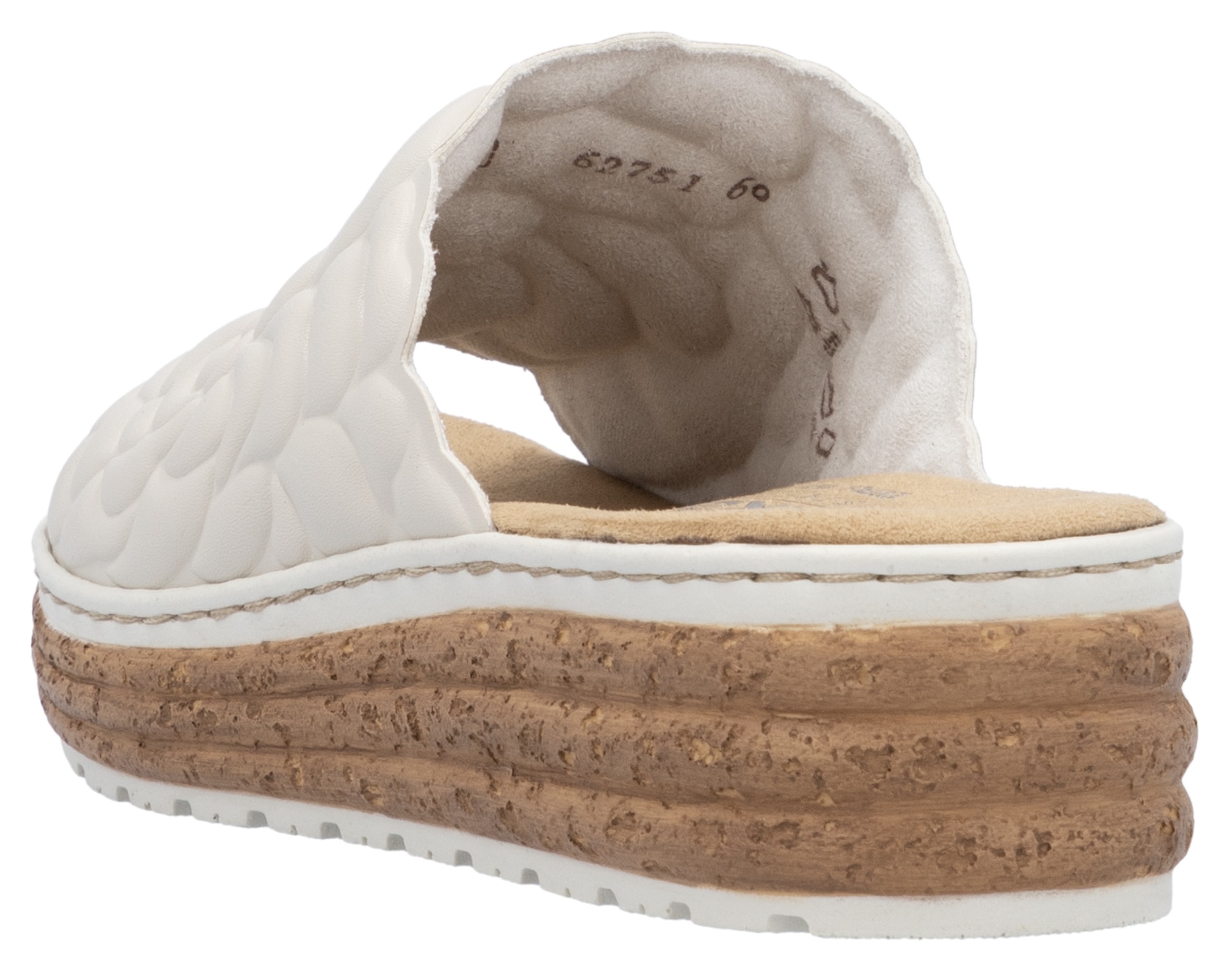 Rieker Pantolette, Sommerschuh, Schlappen, Hausschuh mit weicher Innensohle