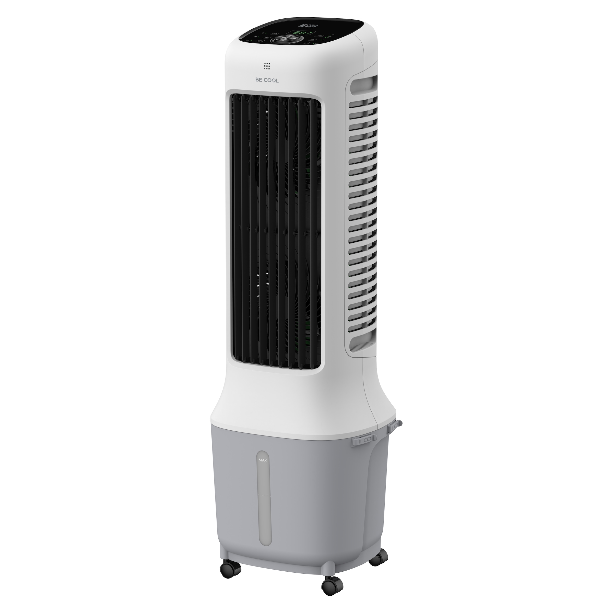 be cool Ventilatorkombigerät »Premium Turmluftkühler mit Wifi und abnehmb. 10l Tank«, 24 Geschwindigkeitsstufen, abnehmbarer Wassertank, WiFi